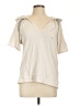 Gap Ivory Short Sleeve Top Size L - photo 1