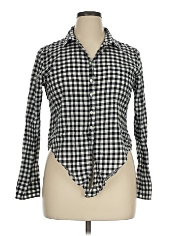 J.Crew Factory Store Long Sleeve Button-Down Shirt (view 1)