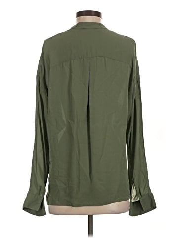 Vince. Long Sleeve Silk Top (view 2)