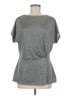 H By Halston Gray Short Sleeve Top Size M - photo 1