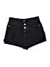 Zara Black Denim Shorts Size 4 - photo 1