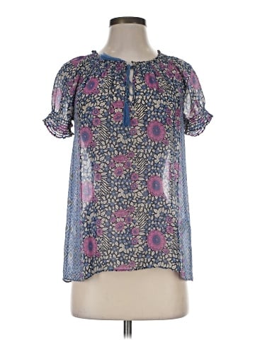 Joie Short Sleeve Silk Top (view 1)