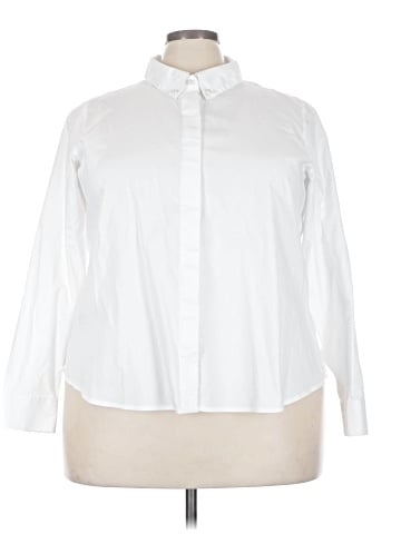 Karl Lagerfeld Paris Long Sleeve Button-Down Shirt (view 1)