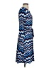 Leota Chevron-herringbone Blue Casual Dress Size S - photo 4