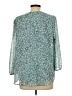 West Kei 100% Polyester Teal 3/4 Sleeve Blouse Size L - photo 2