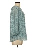 West Kei 100% Polyester Teal 3/4 Sleeve Blouse Size L - photo 4