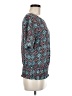 MICHAEL Michael Kors 100% Polyester Teal Short Sleeve Blouse Size M - photo 4
