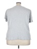Talbots 100% Cotton Floral Silver Short Sleeve T-Shirt Size 3X - photo 2