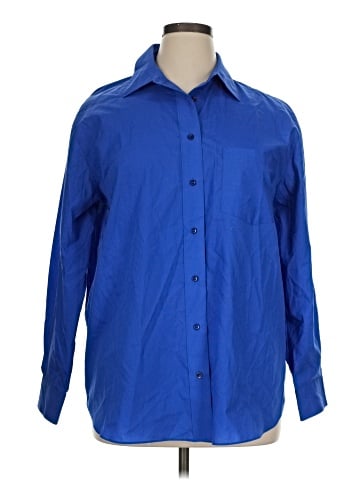 Foxcroft Long Sleeve Button-Down Shirt (view 1)