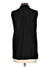 Boston Proper Black Sleeveless Button-Down Shirt Size L - photo 2