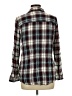 Cato 100% Rayon Plaid Burgundy Long Sleeve Button-Down Shirt Size L - photo 2