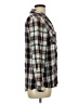 Cato 100% Rayon Plaid Burgundy Long Sleeve Button-Down Shirt Size L - photo 4