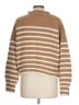 J.Crew 100% Cotton Stripes Brown Pullover Sweater Size L - photo 2