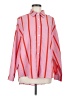 Unbranded 100% Polyester Stripes Pink Long Sleeve Blouse Size M - photo 1