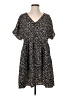 Shein 100% Polyester Animal Print Black Casual Dress Size S - photo 1