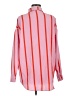 Unbranded 100% Polyester Stripes Pink Long Sleeve Blouse Size M - photo 2