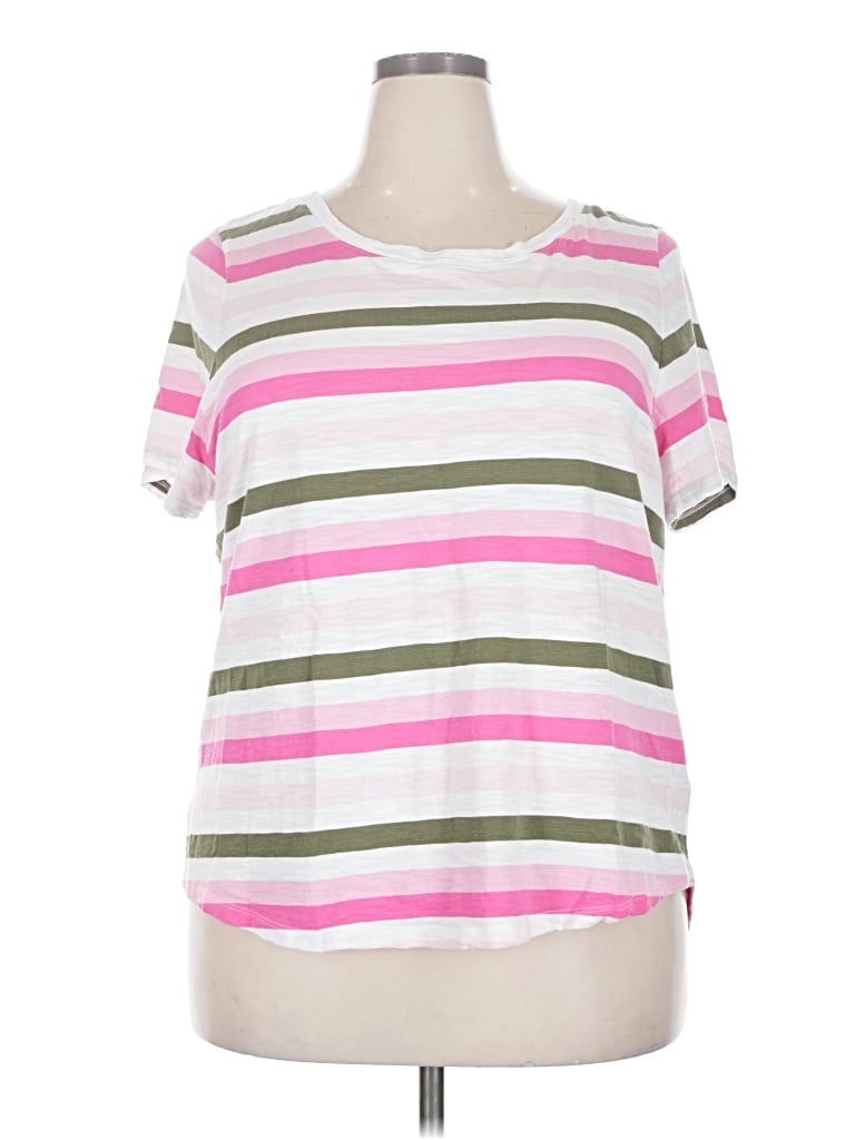 Pre-owned Talbots Short Sleeve T-shirt In Pink