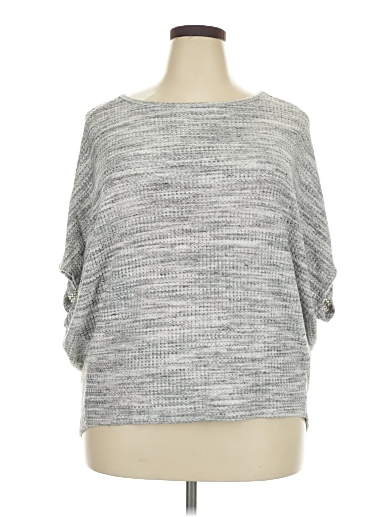 Pre-owned Michael Stars Pullover Sweater In Gray