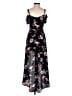 Iz Byer Floral Black Casual Dress Size 0 - photo 2