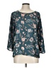 Papermoon 100% Polyester Teal 3/4 Sleeve Blouse Size L - photo 1
