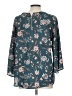Papermoon 100% Polyester Teal 3/4 Sleeve Blouse Size L - photo 2