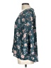 Papermoon 100% Polyester Teal 3/4 Sleeve Blouse Size L - photo 5