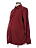 In Due Time Burgundy Long Sleeve Button-Down Shirt Size S - photo 1