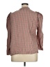 J.Crew 100% Cotton Brown 3/4 Sleeve Blouse Size XL - photo 2