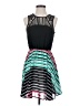 Candie's 100% Polyester Stripes Black Cocktail Dress Size S - photo 1