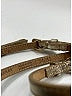 Burberry 100% Leather Ivory Gold Leather Belt Size M - photo 4