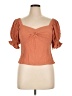 Nine West Orange Short Sleeve Top Size XL Petite - photo 1