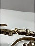 Burberry 100% Leather Ivory Gold Leather Belt Size M - photo 5