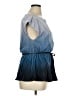 DKNY 100% Polyester Blue Short Sleeve Top Size XL - photo 4