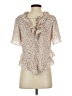Hayden 100% Polyester Ivory Short Sleeve Blouse Size S - photo 2