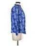 Boden 100% Cotton Floral Blue Long Sleeve Blouse Size 6 - photo 4