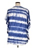 Style&Co 100% Polyester Tie-dye Blue Short Sleeve Blouse Size XL - photo 2