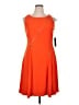Ivanka Trump 100% Polyester Orange Cocktail Dress Size 14 - photo 1