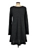 Old Navy Solid Gray Casual Dress Size L - photo 2