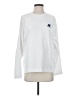 Zara 100% Cotton White Sweatshirt Size S - photo 1