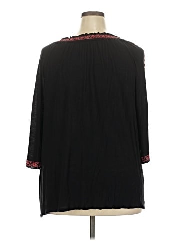INC International Concepts 3/4 Sleeve Blouse (view 2)