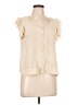 Kimchi Blue 100% Silk Ivory Short Sleeve Silk Top Size L - photo 1