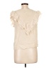 Kimchi Blue 100% Silk Ivory Short Sleeve Silk Top Size L - photo 2