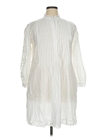 Madewell Pintucked Eyelet Mini Dress (view 1)