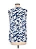 Laundry by Shelli Segal 100% Polyester Blue Sleeveless Blouse Size M - photo 2