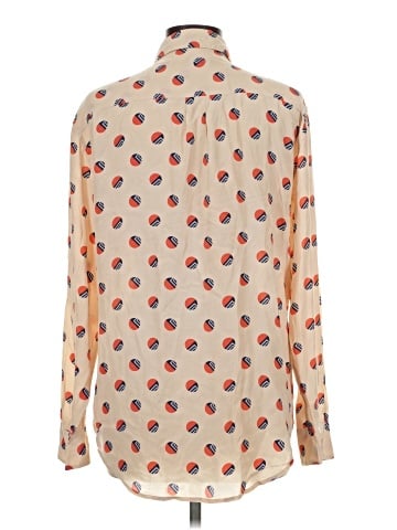 Equipment Long Sleeve Silk Top (view 2)