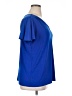 Liz Claiborne Blue Short Sleeve Blouse Size XL - photo 4