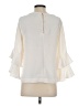 J.Crew 100% Polyester Ivory 3/4 Sleeve Blouse Size 2 - photo 2