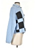 MNG Checkered-gingham Blue Cardigan Size XS - photo 4
