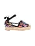 Nine West Tropical Black Wedges Size 8 - photo 1
