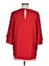 Ann Taylor 100% Polyester Red 3/4 Sleeve Blouse Size M - photo 2